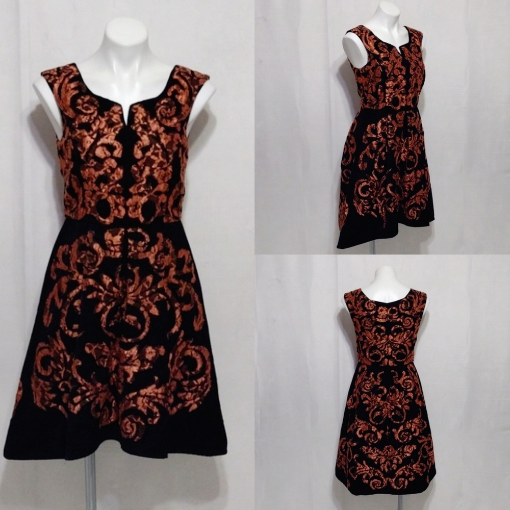 Yoana Baraschi Mirissa Hi-Low Dress Size 2 Paisley Vintage Inspired Glam Chic